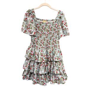 Pastourelle NYC Women's Dress
Strawberry Blue Ruffle Dress 12 Stretchy
Coquette